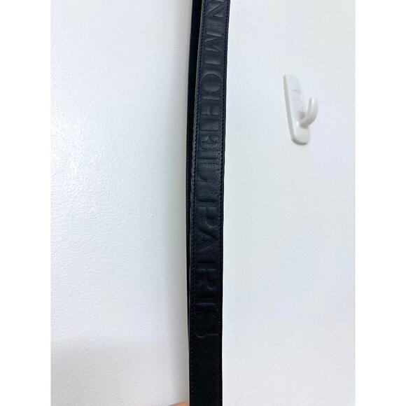 Maison Michel Martine Logo Shoulder Strap Black Leather Hat Bag Clasp main image 9